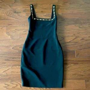 CACHÉ | Gold Studded | Black Dress | Size 6